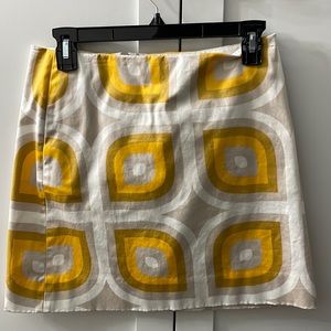 Patterned j. Crew pencil skirt